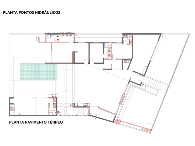 Planta pontos hidráulicos