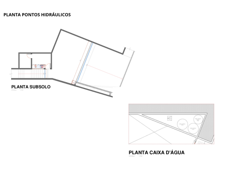 Planta pontos hidráulicos